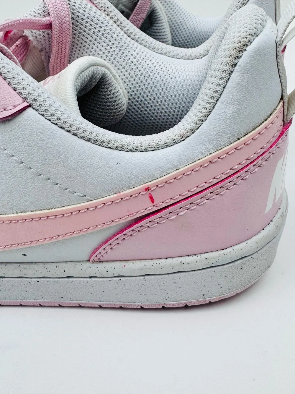 Nike Court Borough Low Recraft GS. White/ Pink. Youth size 3.5. Great condition.